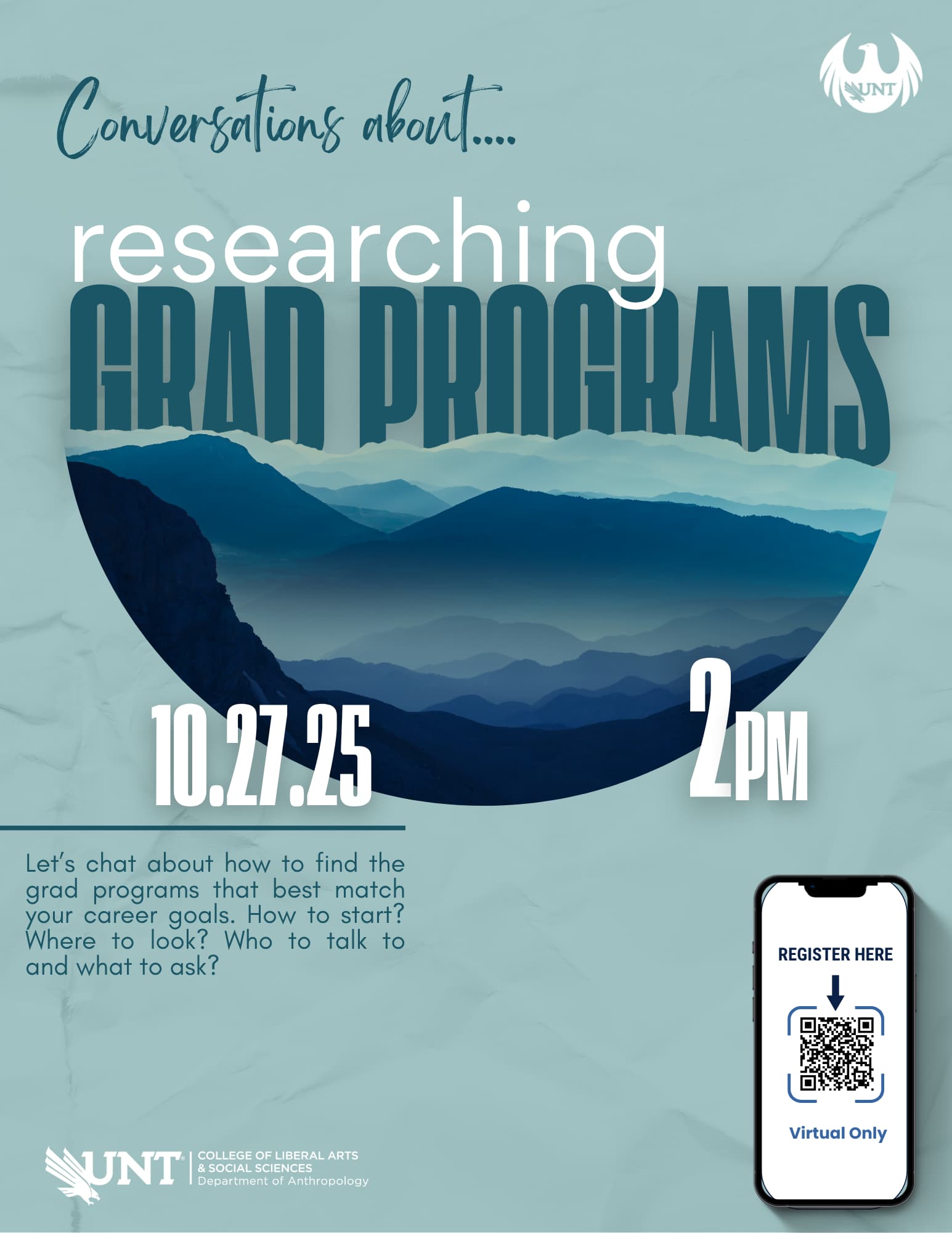 Conversations about researching grad school