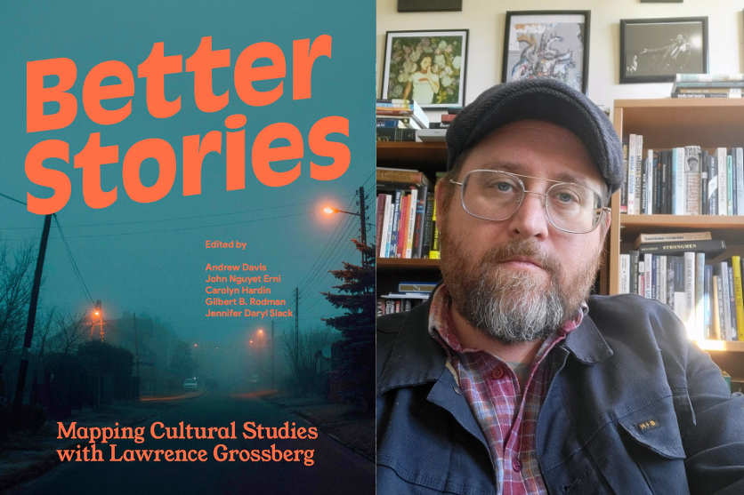 Image showing Better Stories edited by Dr. Andrew Davis and a headshot of Dr. Andrew Davis