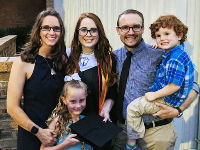 Shayna Russo and her adopted family