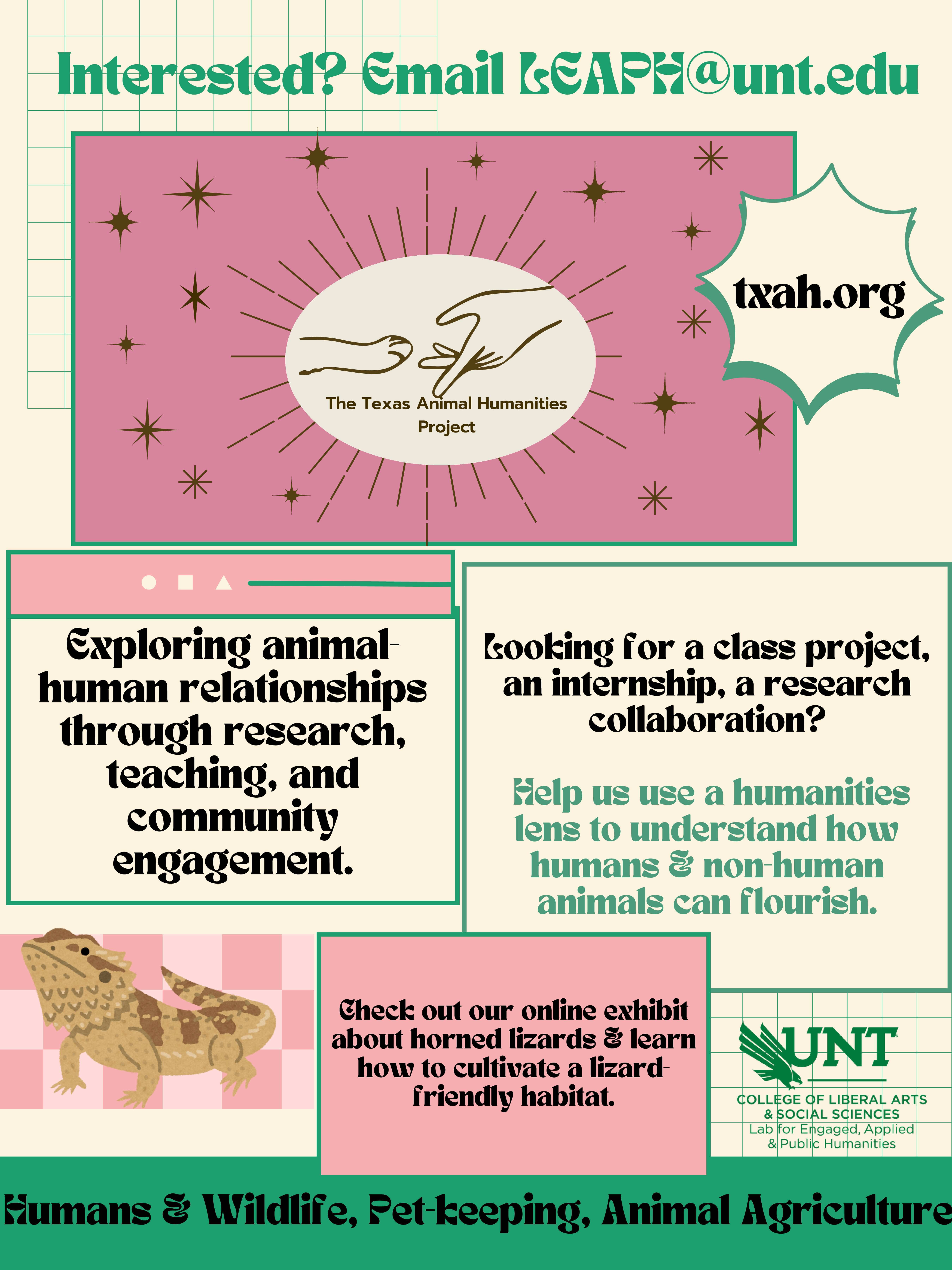 The Texas Animal Humanities Project logo