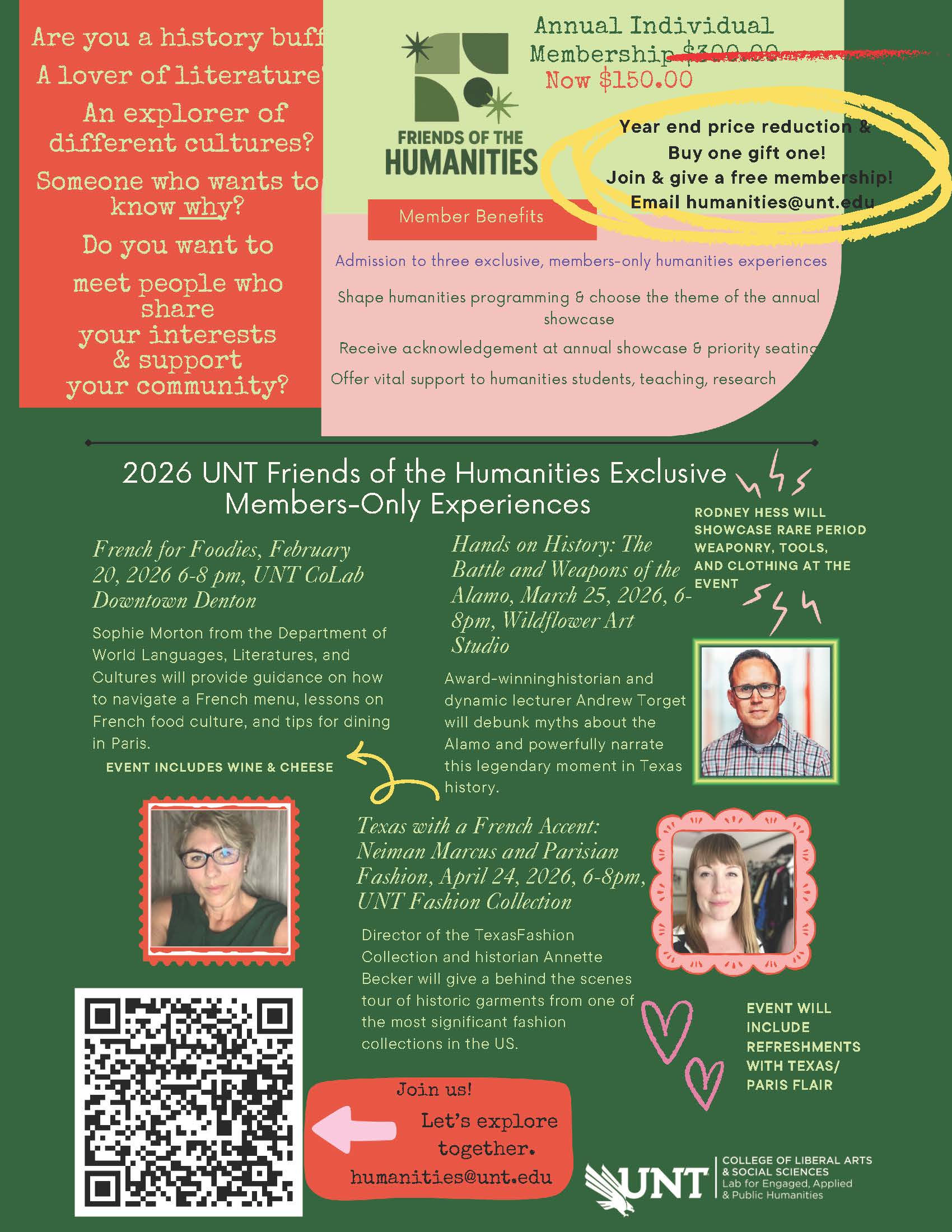 updated class friends of the humanities flyer