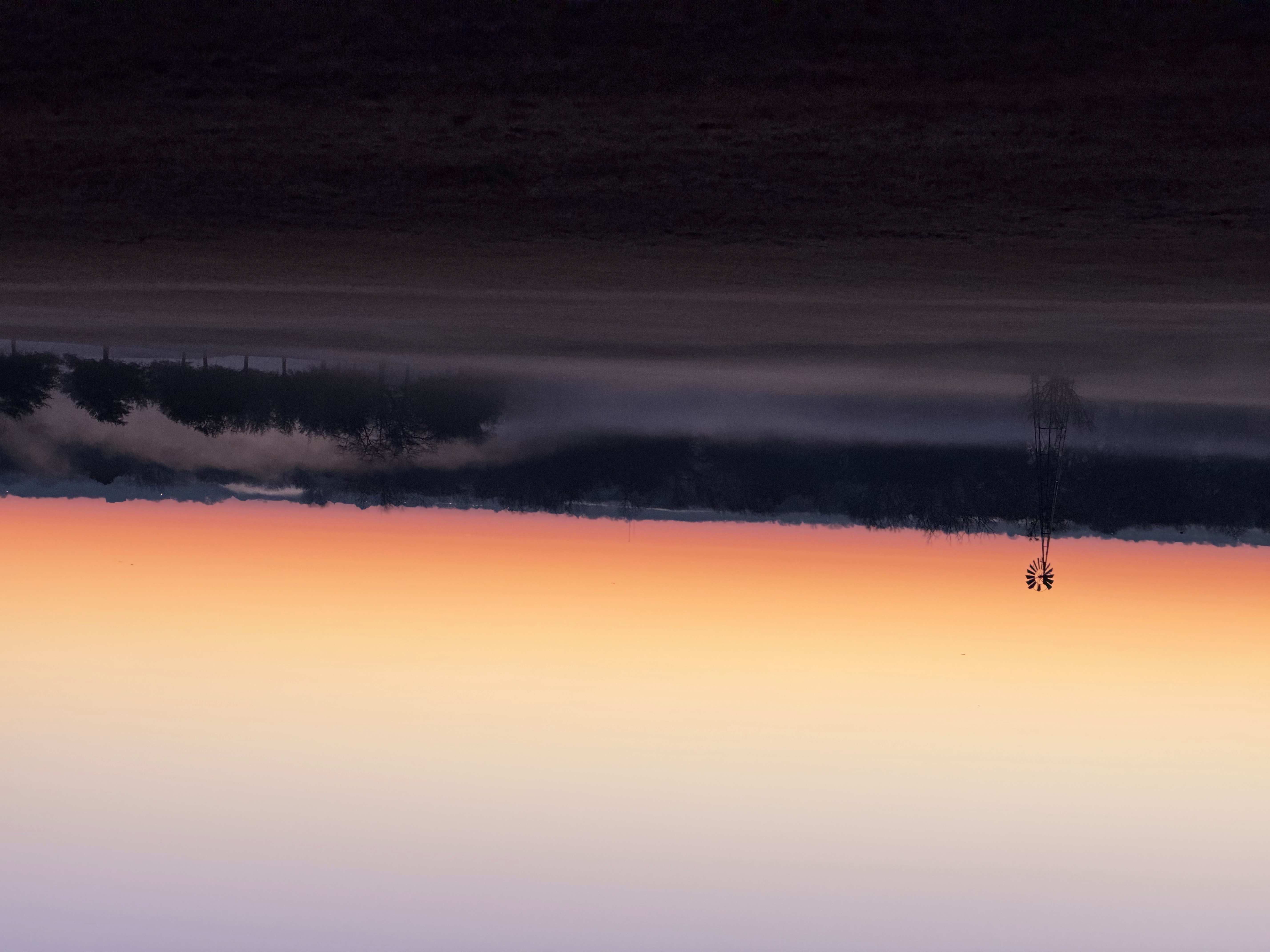 Sunrise at a ranch