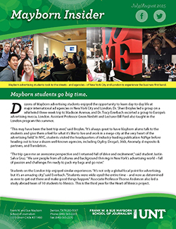 Mayborn Insider July-August 2015