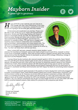 Mayborn Insider Jan-Feb 2014