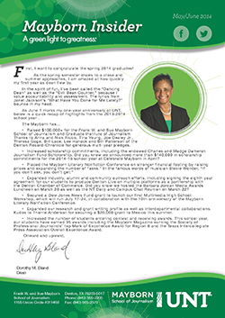 Mayborn Insider March-April 2014