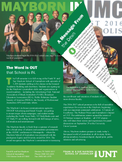 Mayborn Insider September-October 2016