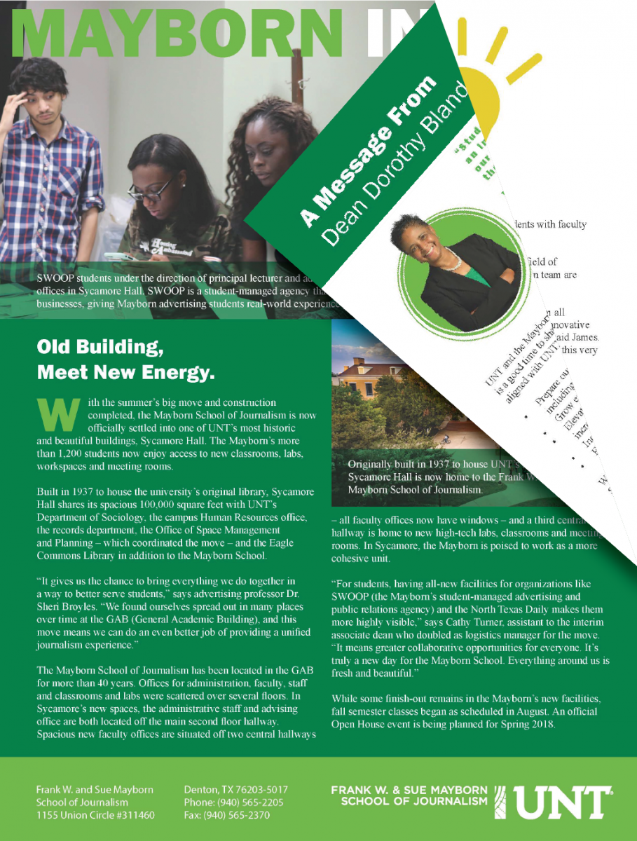 Mayborn Insider September-October 2017