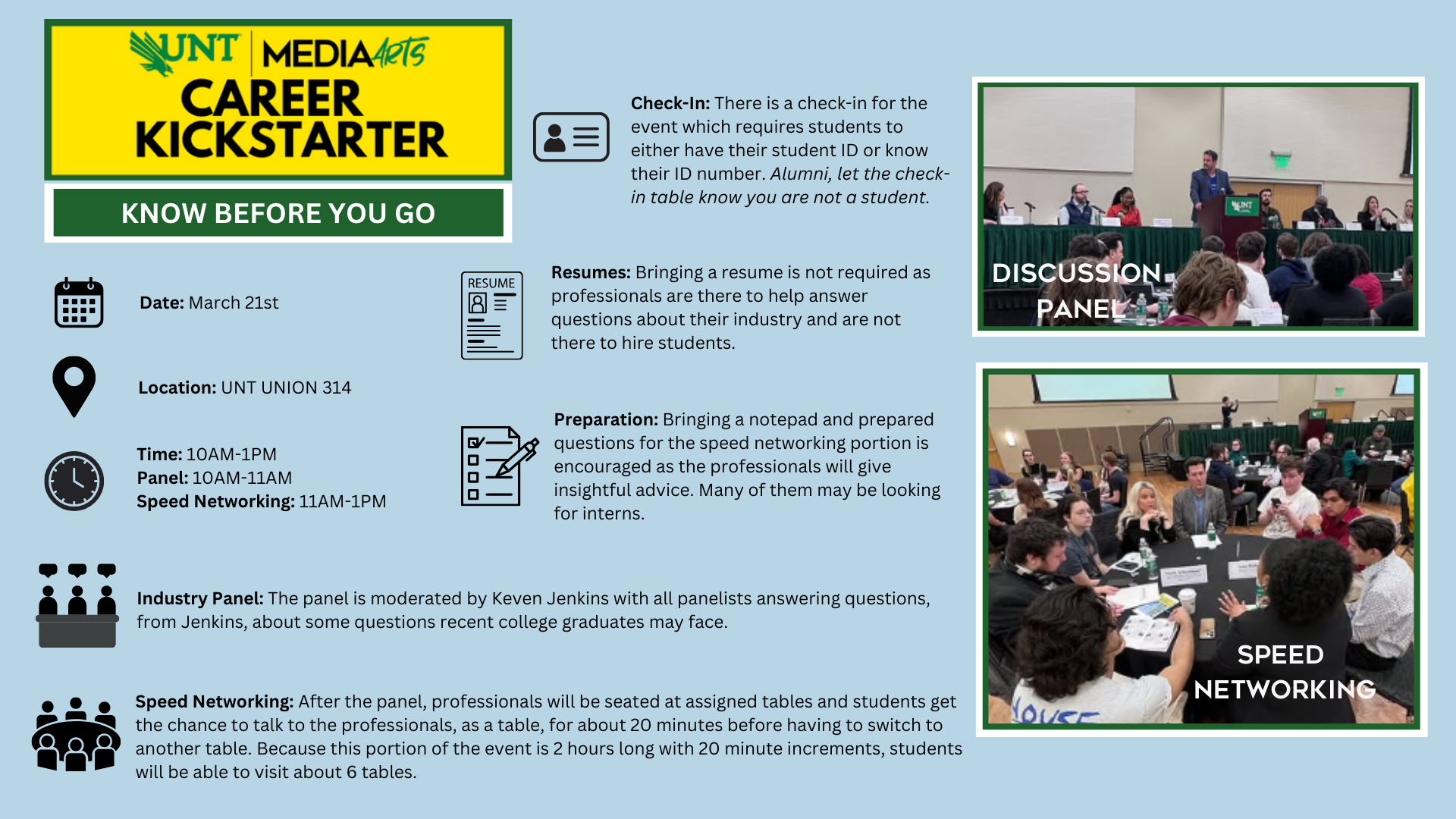 Know before you go. See pdf with screen reader text linked below. 