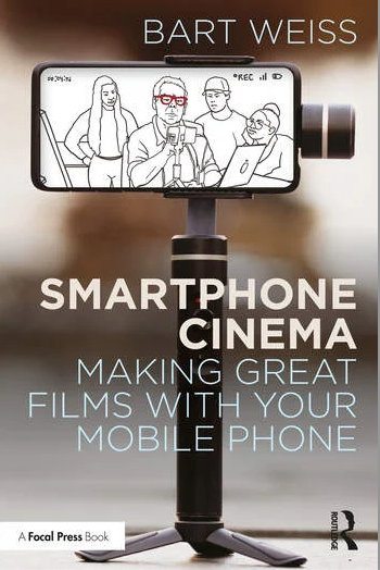 Bookcover featuring a smartphone that has an illustrated image of the author and his subjects on screen. 